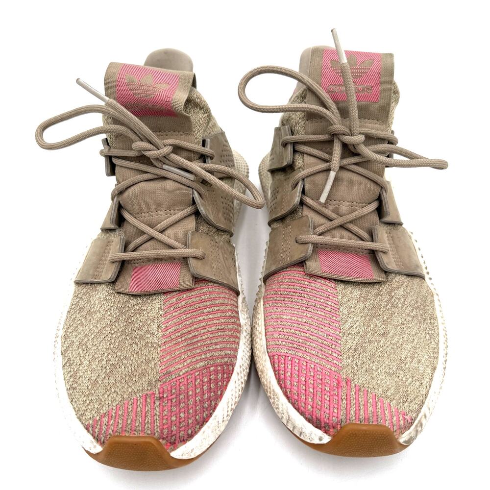 Adidas Men's Prophere Trace Leather Khaki Sneakers Size 10 - Picture 5 of 8
